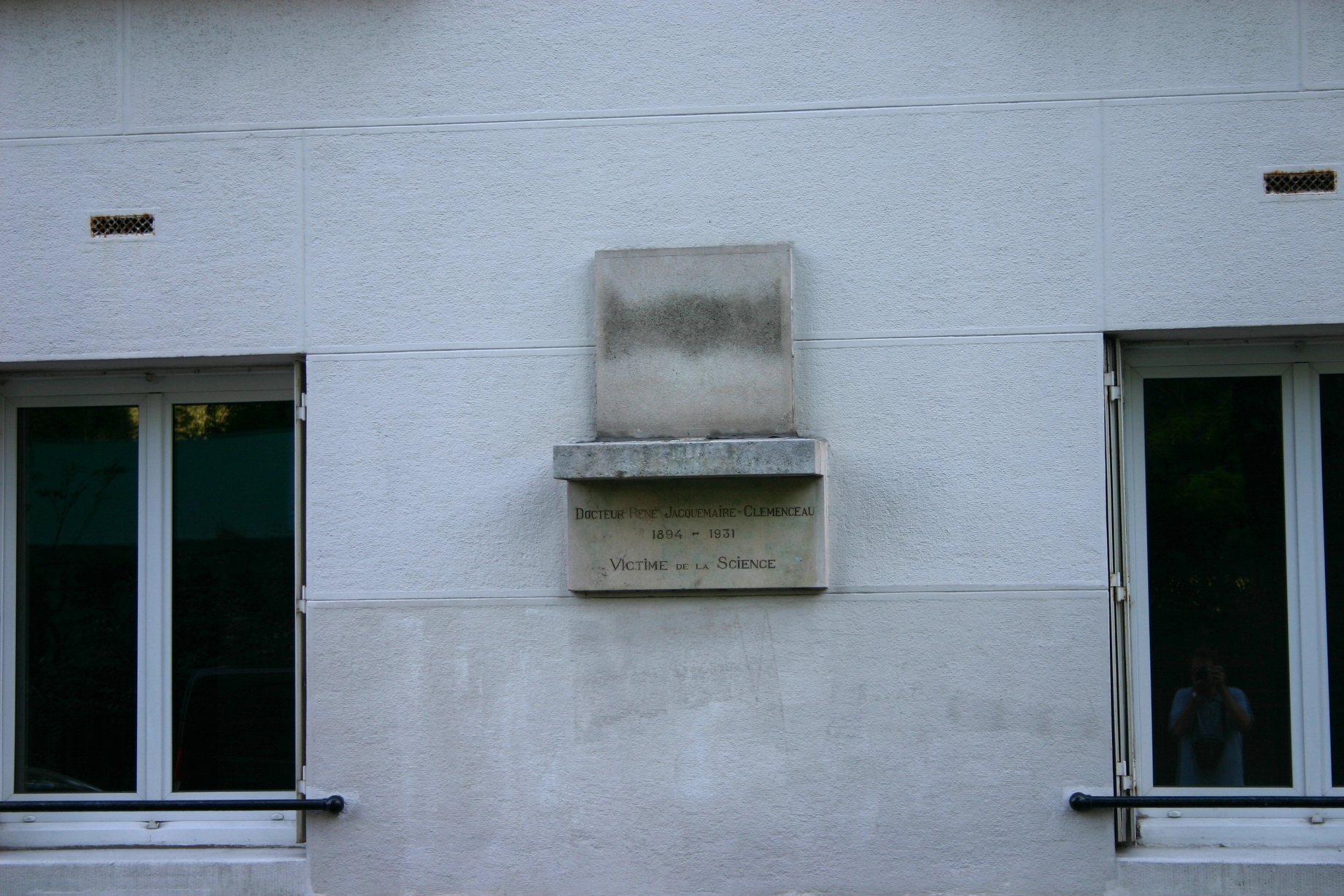 René Jacquemaire Clemenceau's memorial tablet, Paris - 02.JPG